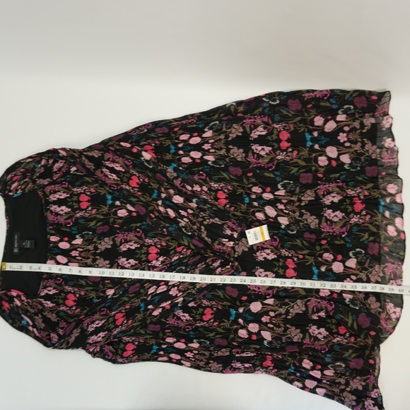 INC Chiffon Floral Cold Shoulder Shift Dress 3X - Picture 8 of 8